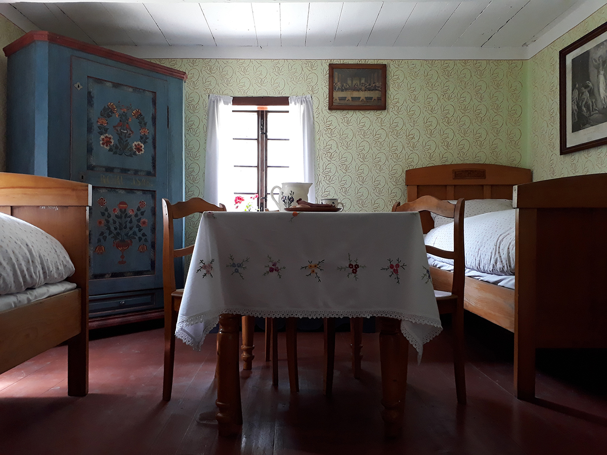 skansen w Chorzowie - wnętrze chaty