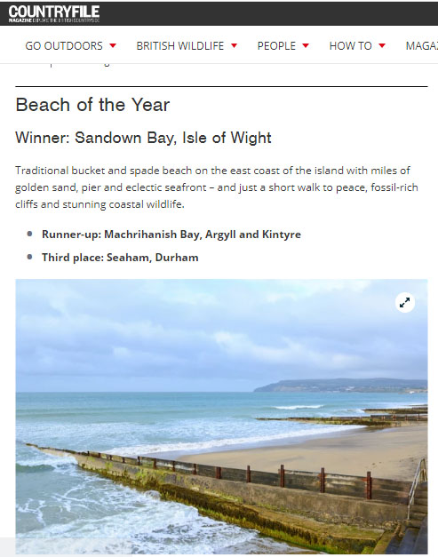 BBC best beach 2019 UK