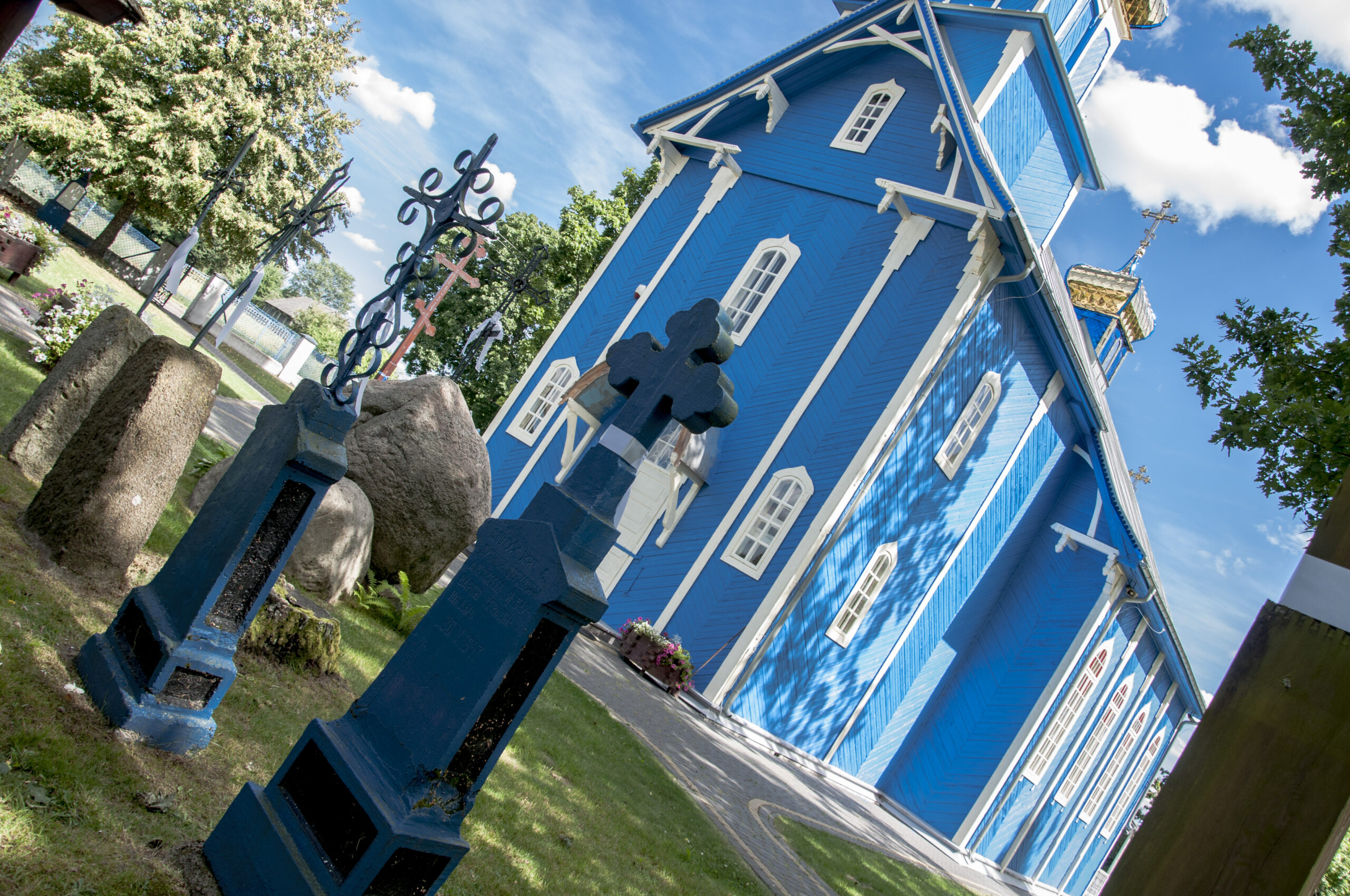 Dubicze Cerkiewne cerkiew niebieska